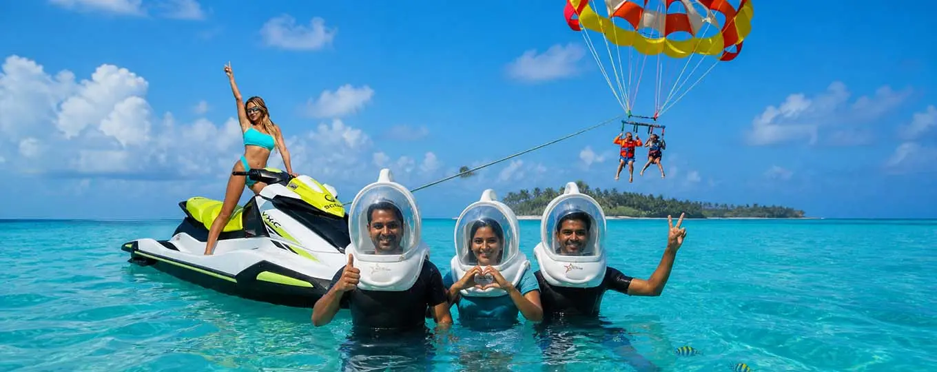 Affordable price Bali water sport packages for couples family and group tours